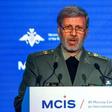 Iranian Defence Minister Amir Hatami speaks at a security conference in Moscow on April 4, 2018