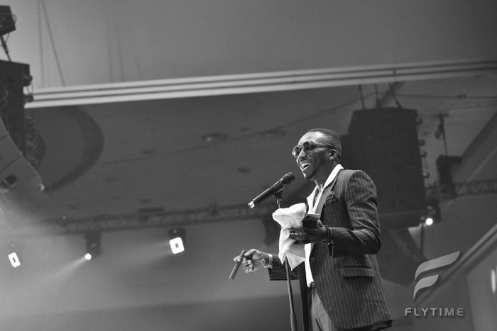 Bovi performing at the fourth edition of his pic show, Bovi Man On Fire