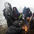 Participants at the Teknival music festival in Feniers, central France, were caught off guard by a spring snowstorm on Saturday, May 4