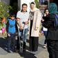 New Zealand Prime Minister Jacinda Ardern (centre R) meets members of the Muslim community at Al Noor Mosque prior to an event organised for Britain's Prince William in Christchurch last month