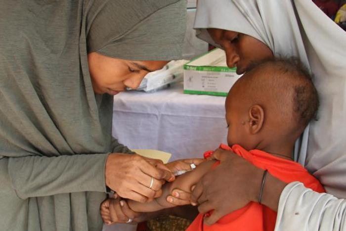Vaccination campaign against measles in northeast Nigeria (UNICEF)