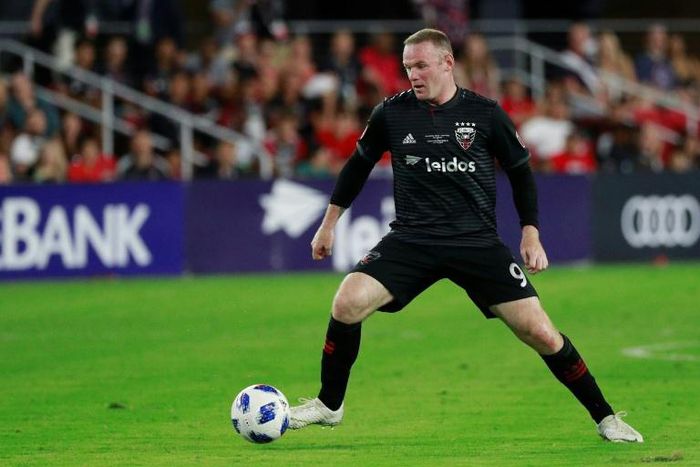 Wayne Rooney, pictured during an earlier match, curled home a low free-kick in the 27th minute to give United their first win in Columbus since 2007