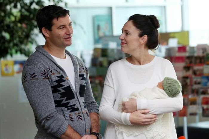 Ardern and partner Clarke Gayford, seen after having their first child in June last year, have not yet revealed the date for their marriage