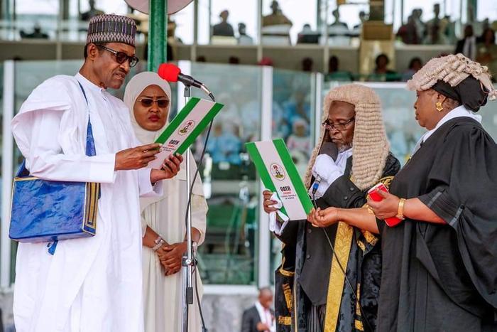 President Muhammadu Buhari is sworn in for a second term in office.
