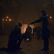 Brienne and Jaime knighting Game of Thrones season 8 episode 2