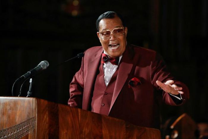 Nation of Islam leader Louis Farrakhan speaks about his ousting from Facebook at St. Sabina Catholic Church in Chicago, Illinois on May 9, 2019