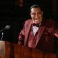 Nation of Islam leader Louis Farrakhan speaks about his ousting from Facebook at St. Sabina Catholic Church in Chicago, Illinois on May 9, 2019