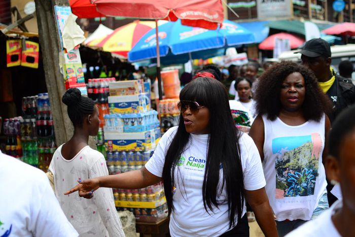 Funke Akindele at Dettol Hand Wash Site Launch