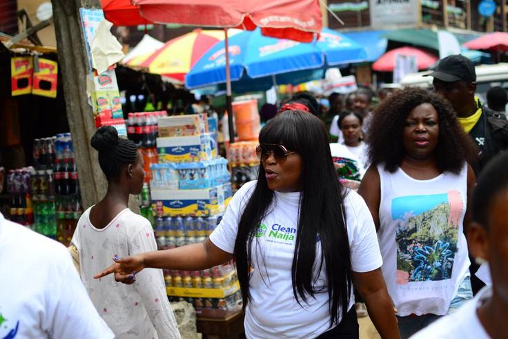 Funke Akindele at Dettol Hand Wash Site Launch