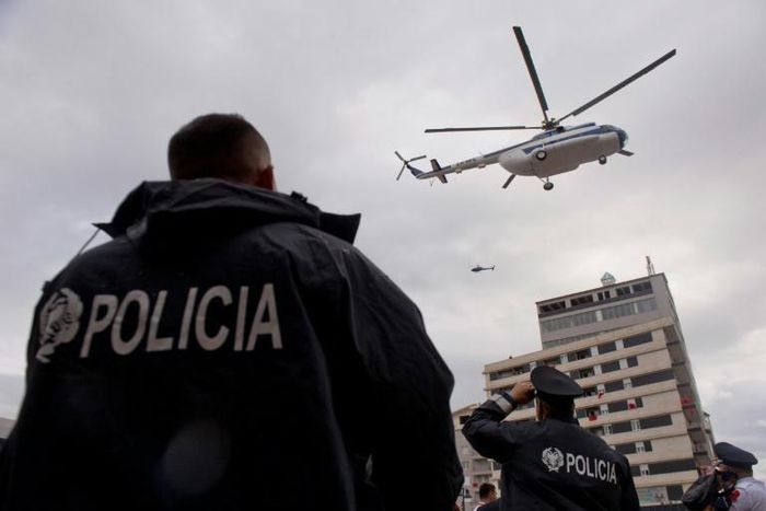 Albanian police arrested a man considered a "dangerous person for public security in Italy" who is suspected of invovlement in "terrorist activities in Italy and Egypt"