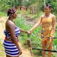 Regina Daniels and Mercy Johnson on the set of 'Royal Dancers' [Instagram/Regina Daniels]