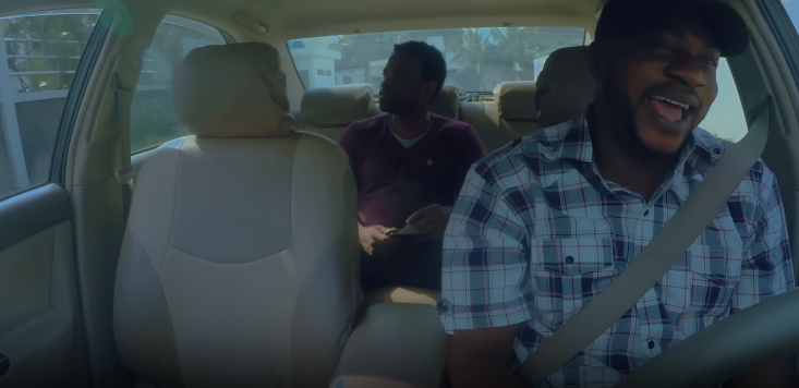 Odunlade Adekola and Gabriel Afolayan in a scene from 'Coming From Insanity. [YouTube/The Movement Pro. Pictures]
