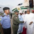 President Buhari and his wife Aisha returned to Abuja from Saudi Arabia (Twitter NGRPresident) 1