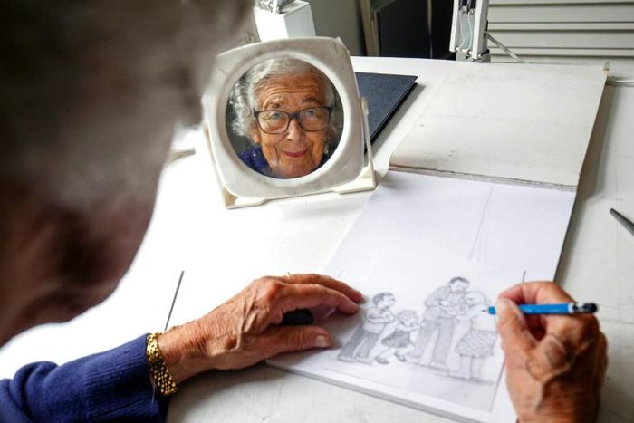 Kerr kept on working well into her nineties