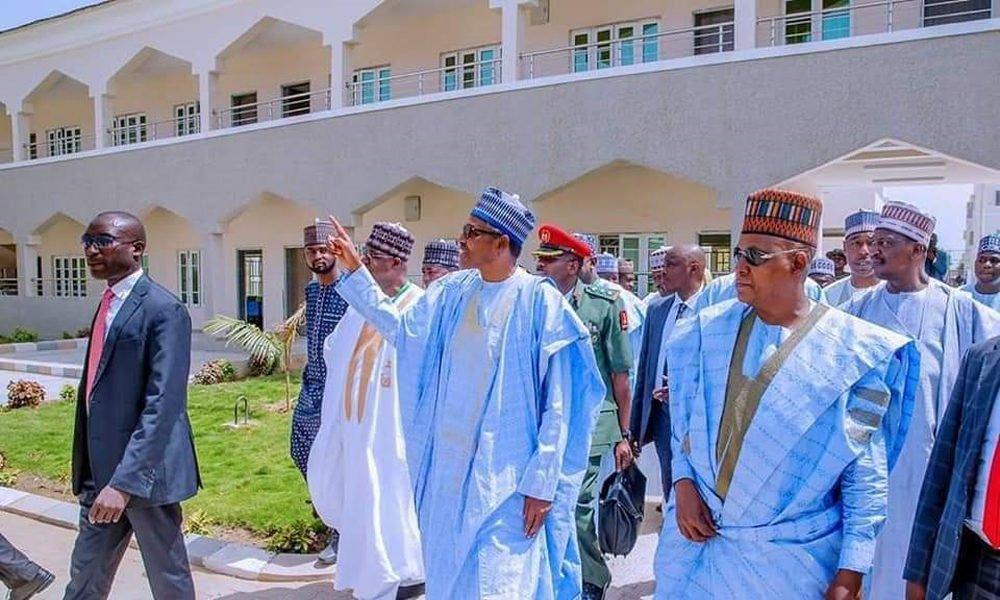 Buhari commissions State Projects in Borno on Official Visit [Twitter/@isnotpolitics]