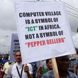 Protests in Computer Village