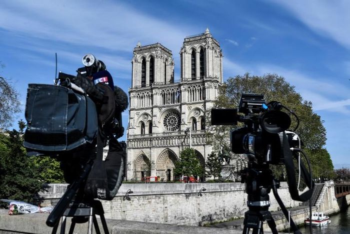 Notre-Dame's chief priest said the surrogate "cathedral" would be erected quickly