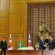 South Korean President Moon Jae-in's tour of Central Asia included a meeting with his Turkmen counterpart Gurbanguly Berdymukhamedov