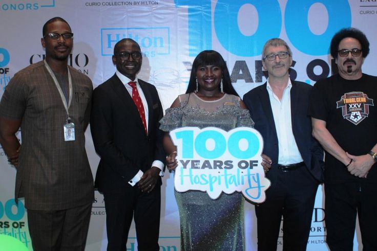 L-R: :Executive Director of Quits Hospitality Limited, Mr. Uche Iwuajoku; General Manager, Legend Hotel Lagos Airport, Mr. Peter Idoko; Sales Manager, Legend Hotel Lagos Airport, Mrs Funmi Philip-Adewunmi; Managing Director, W Hospitality Group, Mr. Tr...