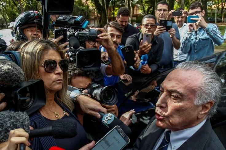 Former Brazil president Michel Temer spent less than a week in jail having previously been kept behind bars for four days in March