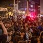 Protesters chant slogans during a demonstration in Istanbul's Kadikoy district, on May 7, 2019, following a decision by the authorities to re-run the city's mayoral election