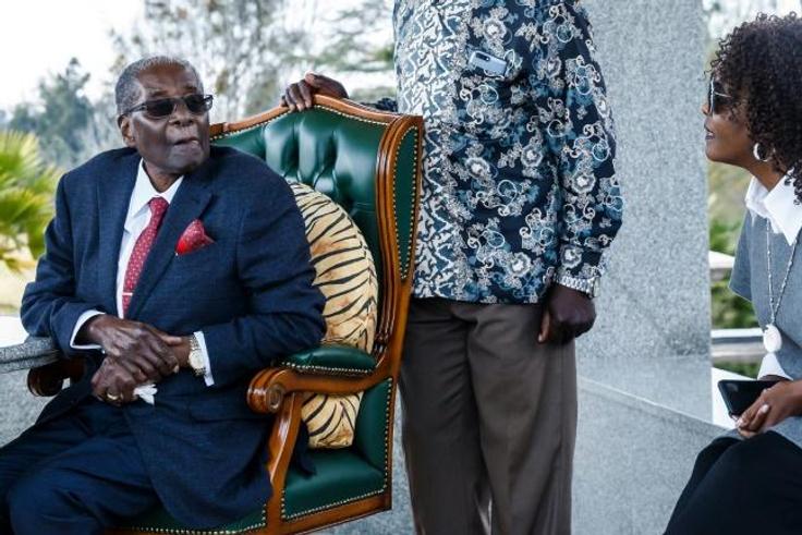 Mugabe and his wife Grace were accused of forcing off smallholders off the land to set up the dairy farm