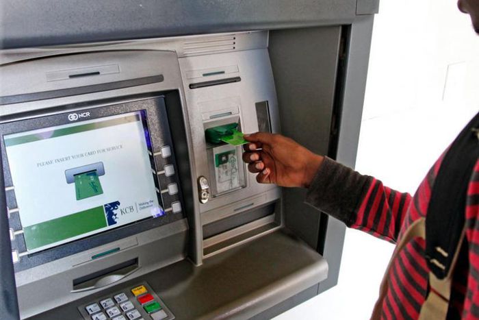 An ATM machine in Nairobi. An ATM blew up as a man was trying to steal from it.