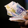 Nigerian naira banknotes are seen in this picture illustration