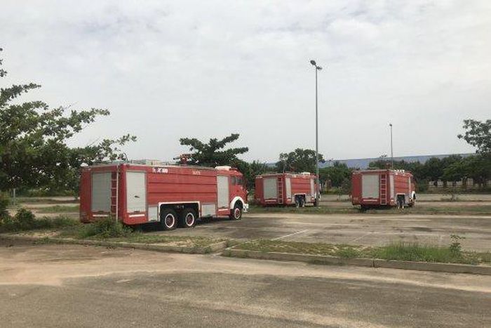 Abandoned Fire Service equipment inside Abuja National stadium (RConnect)