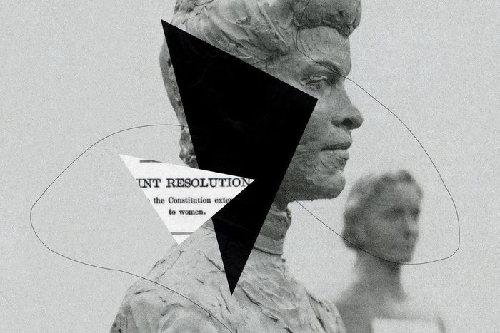 A whitewashed monument to women's suffrage