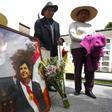 Supporters of Peruvian ex-president Alan Garcia setup a memorial at the city cemetery in Huancayo, 350 kilometres east of Lima