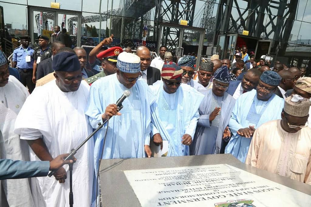 Read Buhari's remarks at inauguration of Oshodi Transport Interchange, Airport road in Lagos [Twitter/@AkinwunmAmbode]