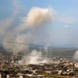 Smoke billows following shelling in Khan Sheykun in Syria's jihadist-held Idlib province on May 10, 2019. Syrian government forces and their Russian allies have stepped up bombardment of the jihadist bastion since late April
