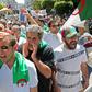 Algerian protesters brave blazing sunshine to press their demands for reform on the first Friday mass rally of Ramadan in Algiers