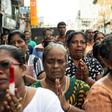 A heavily-guarded vigil was held outside St Anthony's Shrine in Colombo at 8.45am, the moment the bomber struck
