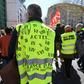 A yellow vest protester at one of the March protests in Montpellier, southern France