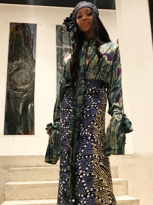 Naomi Campbell is back in Lagos and this time, she's head to toe in ...