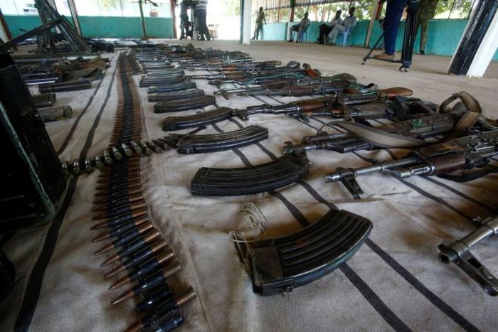 Semi-automatic weapons have played a major part in the South Sudan's brutal civil war. The conflict, now five and a half years old, has left hundreds of thousands of dead