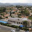 The exterior of the Congregation Chabad synagogue in Poway, California, where a gunman opened fire on Saturday leaving one person dead and three others injured