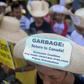 Environmental activists rallying outside the Philippine Senate in Manila in 2015 to demand that scores of containers filled with household rubbish be shipped back to Canada