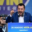 Le ministre de l'Intérieur italien Matteo Salvini pendant une réunion de nationalistes européens le 18 mai 2019 à Milan