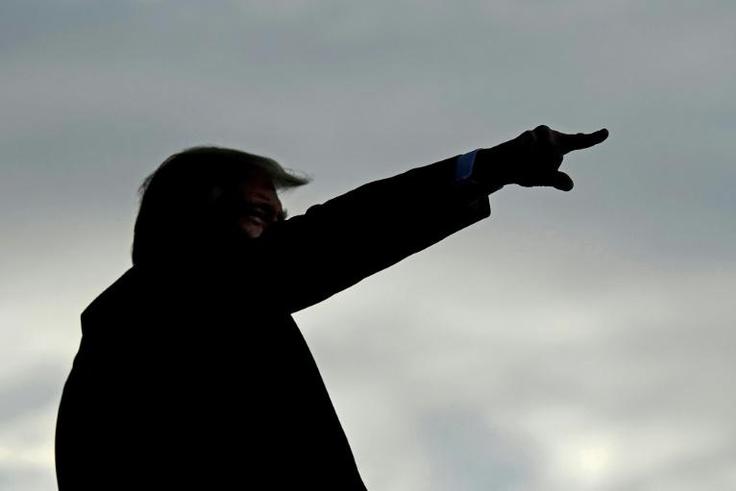 President Donald Trump turned to familiar subjects in Florida: the 'witch hunt', 'fake news' and boasting of his achievements