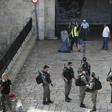 Israeli security forces close Damascus Gate after a Palestinian stabs and wounds two Israelis, one critically, in the latest Palestinian attack in the walled Old City of annexed east Jerusalem