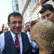 Social media users lashed out at CNN Turk after it stopped an interview with Ekrem Imamoglu (C) half an hour ahead of schedule