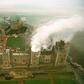 The fire at Windsor Castle started when a curtain was ignited by a spotlight pressed against it
