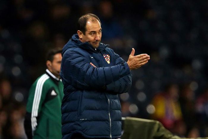 Igor Stimac seen here on the touchline when Croatia played Scotland in 2014 World Cup qualifying