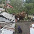 Shacks and trees were flattened in Moroni, the capital of Comoros, as Kenneth swung by on Thursday