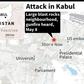 Map locating an attack in the Shar-e-Naw area in Kabul.