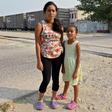 Honduran migrant Paola Orellana poses with her daughter Dariel in Arriaga, Chiapas, Mexico on April 26, 2019