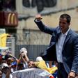 Venezuelan opposition leader Juan Guaido addresses supporters in Caracas on April 27, 2019